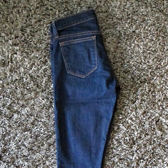 J.Crew WMN'S Dark Blue Toothpick Ankle Jeans SZ 24 - Picture 3 of 5